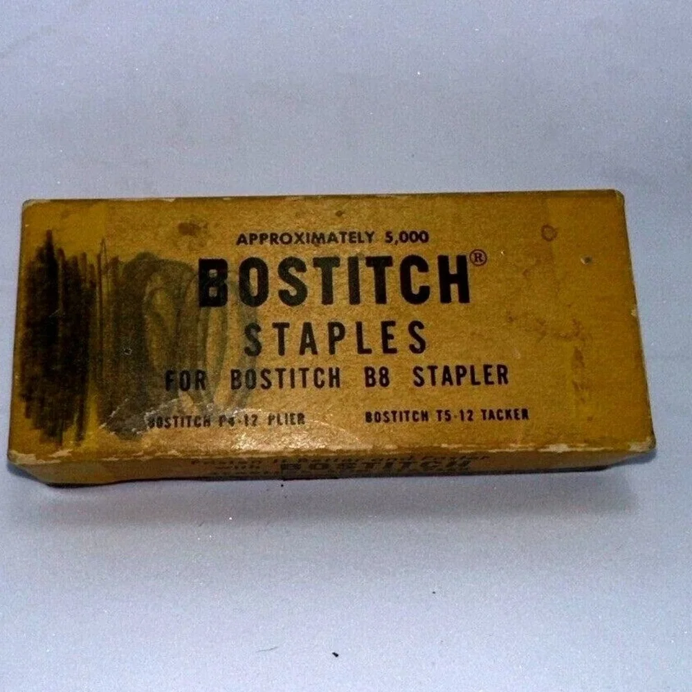 Bostitch Staples Box B8 Stapler P4 12 Plier‎ TS 12 Tacker Vintage